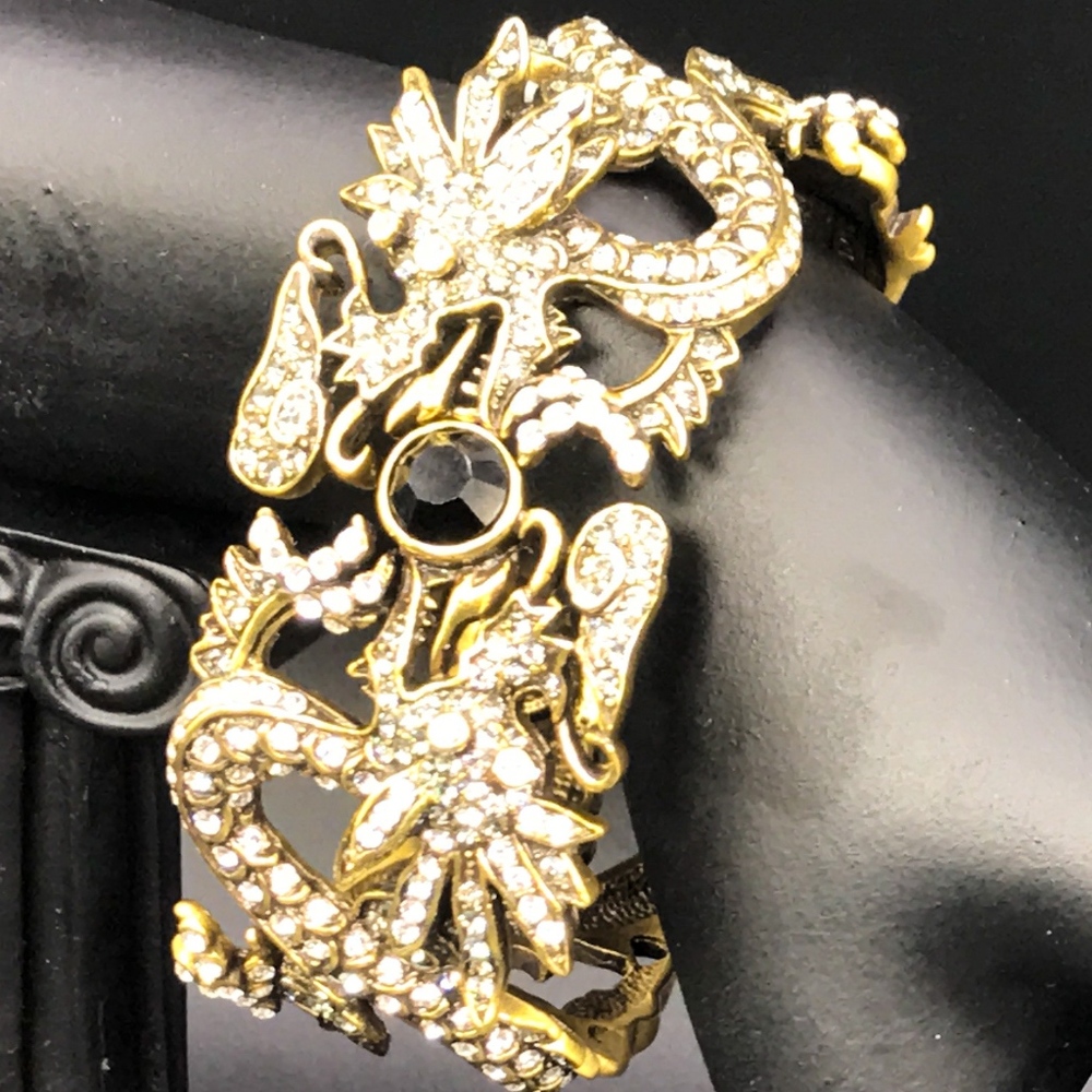Heidi Daus Mystical Madness Dragon Bangle FLAWLESS